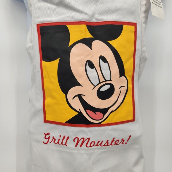 NWT Walt Disney World Mickey Mouse Embroidered Grilling Apron Men's OS - Picture 2 of 9